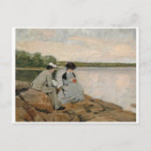 Carte Postale Deux sur la plage, Arvid Liljelund (Devant)