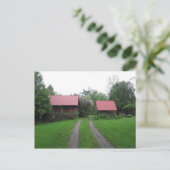 Carte Postale deux toits rouges (Debout devant)