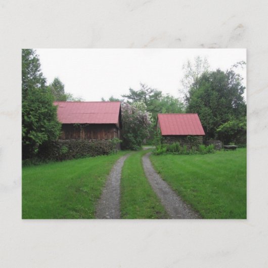 Carte Postale deux toits rouges (Devant)
