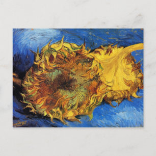 Carte Postale Deux Tournesols coupés Van Gogh Art