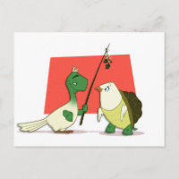 Carte postale "Deux tourterelles"