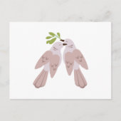 Carte Postale Deux tourterelles (Devant)