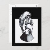 Carte Postale Deux visages du deuil (Devant / Derrière)