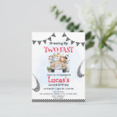 Carte Postale Deux voiture de course Safari sauvage rapide 2e fê (Debout devant)