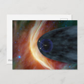 Carte Postale Deux Voyageurs Spacecraft Explorer L'Espace Turbul (Devant / Derrière)