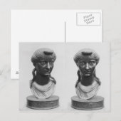 Carte Postale Deux vues d'un buste de Livia (Devant / Derrière)