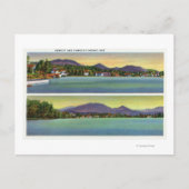 Carte Postale Deux vues sur le lac Flower (Devant)