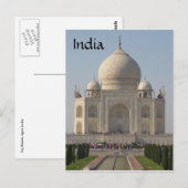 Carte Postale devant du taj mahal (Devant / Derrière)