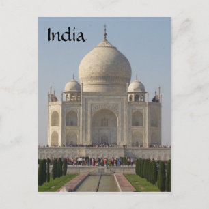 Carte Postale devant du taj mahal