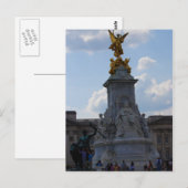 Carte Postale Devant le palais de Buckingham (Devant / Derrière)