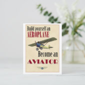 Carte Postale Devenez aviateur (Debout devant)