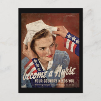 Carte Postale Devenez Infirmière, Votre Pays A Besoin De Vous