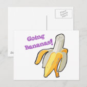 Carte Postale devenir bananes ! banane (Devant / Derrière)