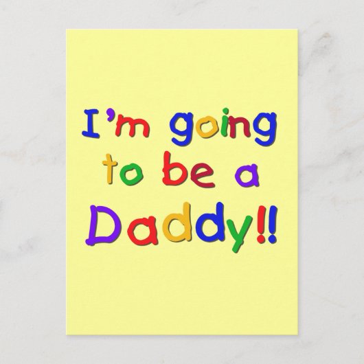 Carte Postale Devenir papa-Primaire (Devant)