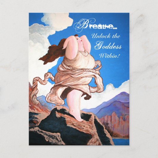 Carte postale "Déverrouiller la déesse à l'intérie (Devant)