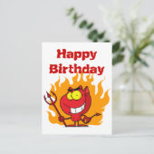 Carte Postale Déviale à la broche avec fourche (Debout devant)