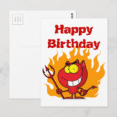 Carte Postale Déviale à la broche avec fourche (Devant / Derrière)