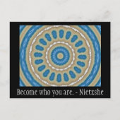 Carte Postale Deviens qui tu es. - Nietzshe (Devant)