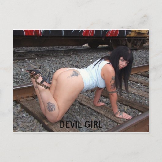 CARTE POSTALE DEVIL GIRL (Devant)