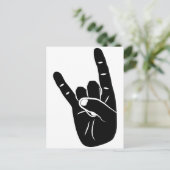 Carte Postale Devil Horns sign language pictogram for rock music (Debout devant)