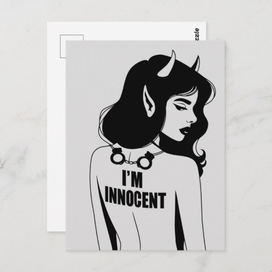 Carte Postale Déviliser une femme innocente (Devant / Derrière)