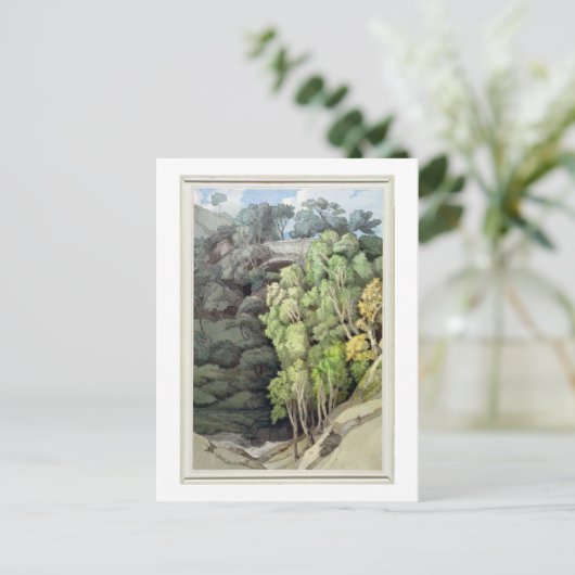 Carte Postale Devil's Bridge, 1810 (avec stylo et encre au-dessu (Debout devant)