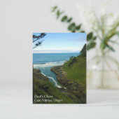 Carte Postale Devil's Churn, cape Perpetua, OR (Debout devant)