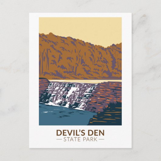Carte Postale Devils Den State Park Arkansas Vintage (Devant)