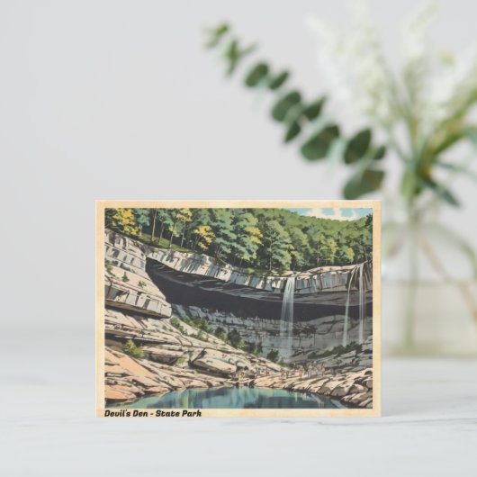 Carte postale Devil's Den State Park Cascade Vinta (Debout devant)