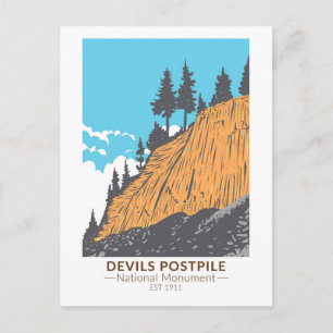 Carte Postale Devils Postpile Monument National Vintage