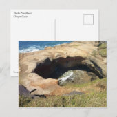 Carte Postale Devil's Punchbowl, Côte de l'Oregon (Devant / Derrière)