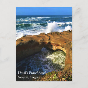 Carte Postale Devil's Punchbowl, Newport, Oregon Postcard