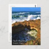 Carte Postale Devil's Punchbowl, Newport, Oregon Postcard (Devant / Derrière)