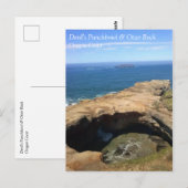 Carte Postale Devil's Punchbowl & Otter Rock, OU (Devant / Derrière)