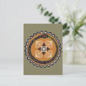 Carte Postale Devine Fire Wheel avec Ouroboros Snake VooDoo (Debout devant)