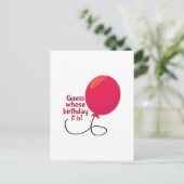 Carte Postale Devinez dont l'anniversaire (Debout devant)