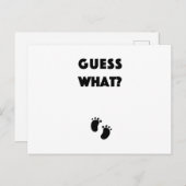 Carte Postale Devinez quelle Faire-part de grossesse (Devant / Derrière)