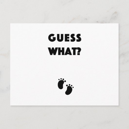 Carte Postale Devinez quelle Faire-part de grossesse (Devant)