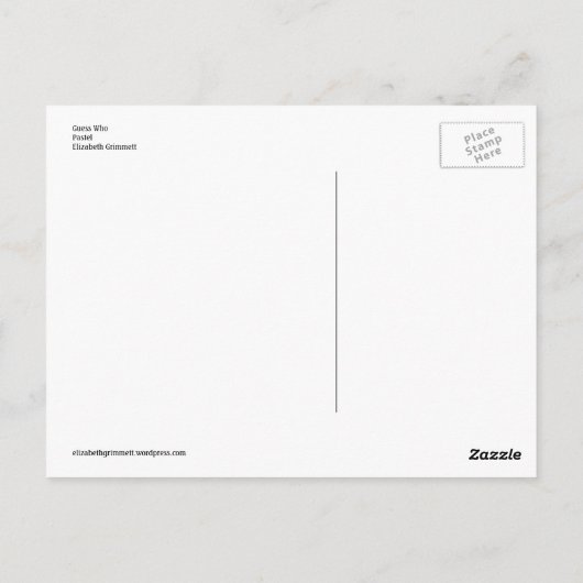 Carte Postale Devinez qui (Dos)