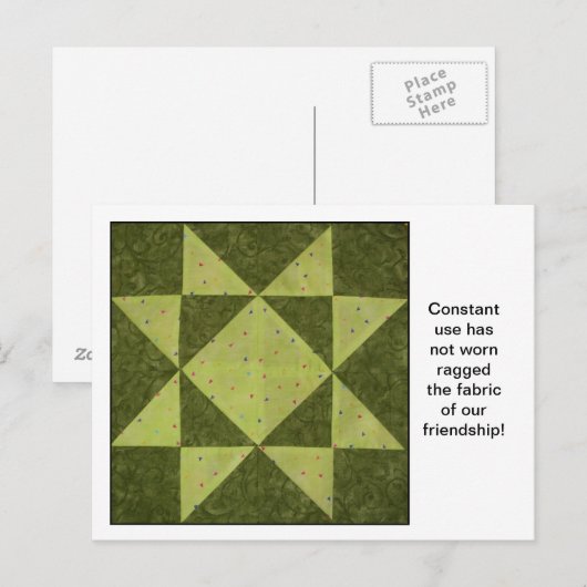 Carte postale Devis bloc surface (Devant / Derrière)