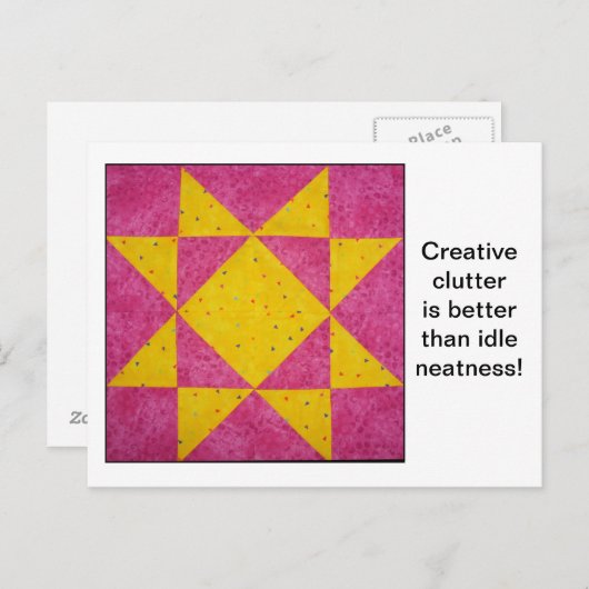 Carte postale Devis bloc surface (Devant / Derrière)