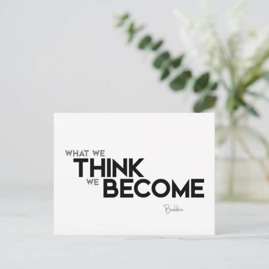 Carte Postale DEVIS : Bouddha : L'esprit est tout (Debout devant)