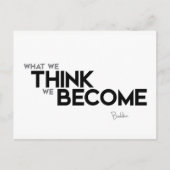 Carte Postale DEVIS : Bouddha : L'esprit est tout (Devant)