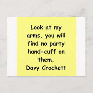 Carte Postale devis davy crockett