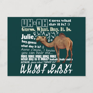 Carte Postale Devis de chameau Quel jour