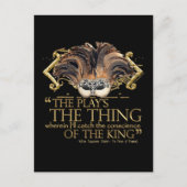 Carte Postale Devis de lecture de hameçon (version or) (Devant)