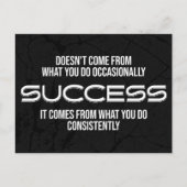 Carte Postale Devis de motivation de réussite (Devant)