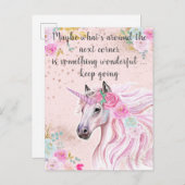 Carte Postale Devis de Parties scintillant d'or rose Turquoise d (Devant / Derrière)