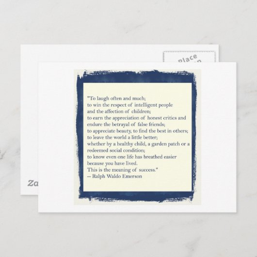 Carte Postale Devis Emerson (Devant / Derrière)