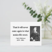 Carte Postale Devis Emily Dickinson 5b (Debout devant)